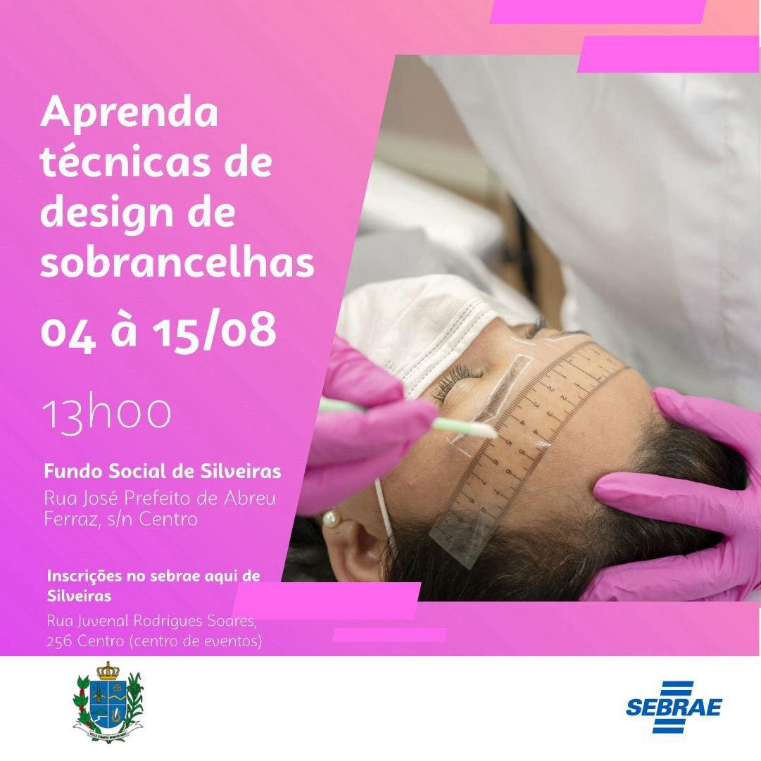 DOMINE A ARTE DO DESIGN DE SOBRANCELHAS – CURSO GRATUITO EM SILVEIRAS!
