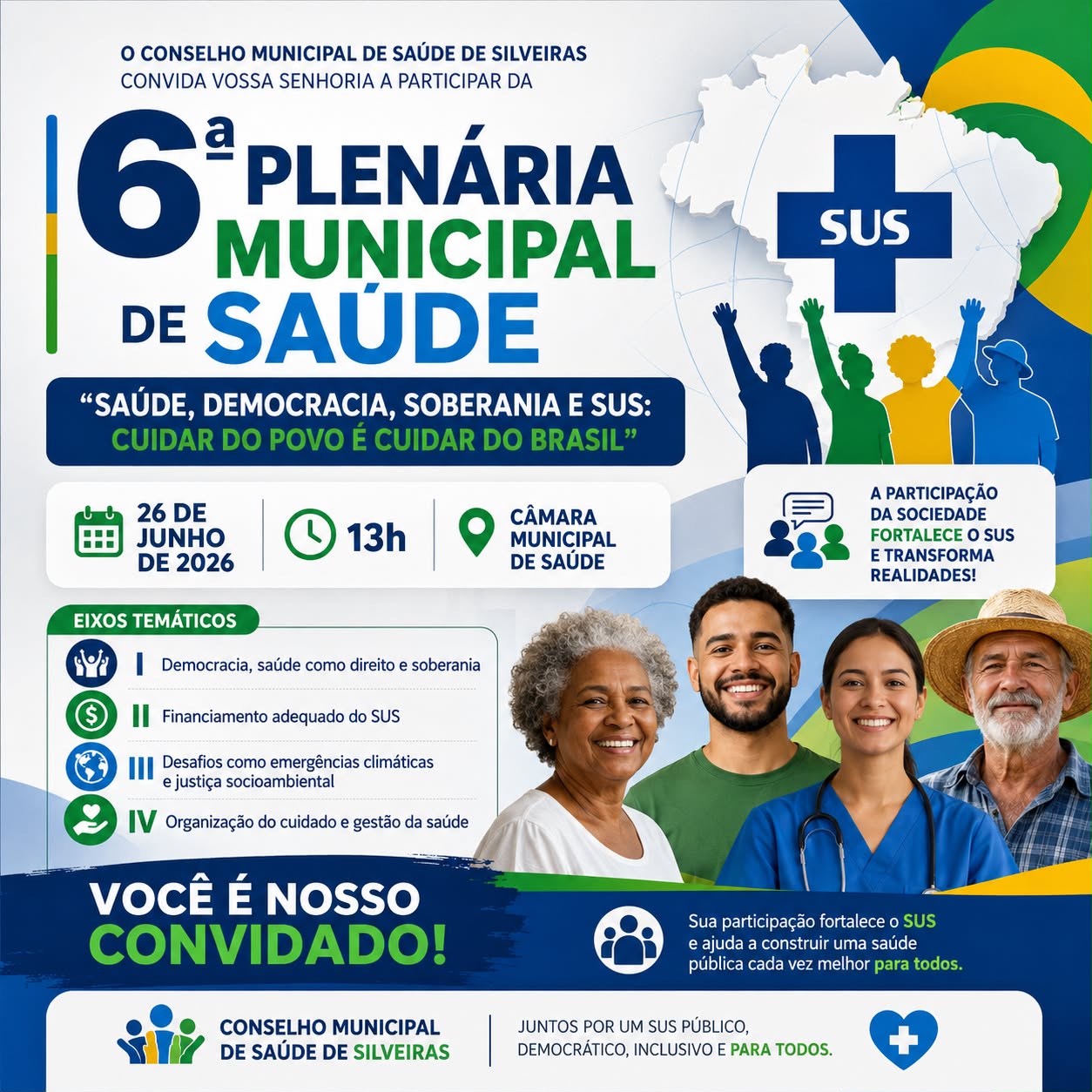 A saúde do nosso município precisa da sua participação!